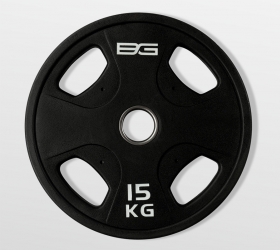 BRONZE GYM BG-PA-PL-P150 Диск олимпийский обрезиненный черный 15 кг фото 2 BRONZE GYM BG-PA-PL-P150 Диск олимпийский обрезиненный черный 15 кг фото 2