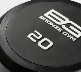 BRONZE GYM BG-PA-DB-R200 Гантель обрезиненная 20 кг фото 5 BRONZE GYM BG-PA-DB-R200 Гантель обрезиненная 20 кг фото 5