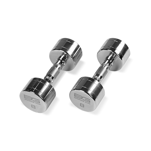 BRONZE GYM BG-PA-DB-C08 Гантель хромированная 8 кг BRONZE GYM BG-PA-DB-C08 Гантель хромированная 8 кг