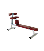 BRONZE GYM H-035 Скамья для скручиваний горизонтальная (КОРИЧНЕВЫЙ)