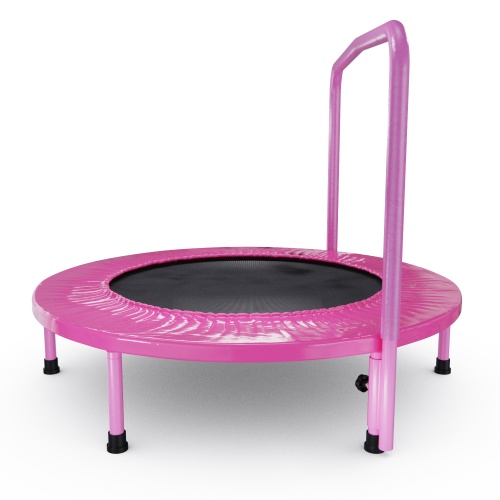 Батут с поручнем DFC JUMPFIT 36'' розовый фото 4