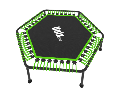 Батут UNIX Line FITNESS Lite Green (130 cm) фото 3