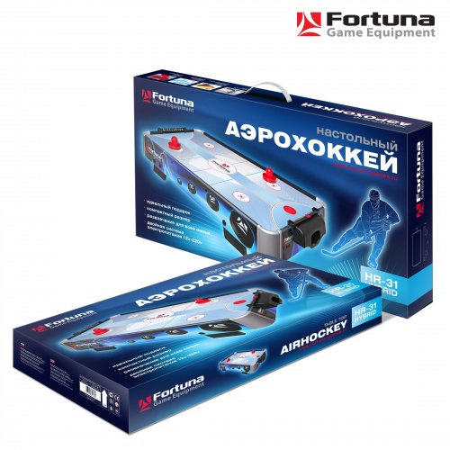 Аэрохоккей Fortuna HR-31 Blue Ice Hybrid настольный 86х43х15см фото 11