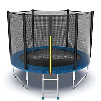 EVO JUMP External 8ft (Blue) Батут с внешней сеткой и лестницей, диаметр 8ft (синий)
