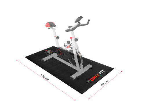 Коврик UNIX Fit для кардиотренажёров 130x90x0,6 см фото 5 Коврик UNIX Fit для кардиотренажёров 130x90x0,6 см фото 5