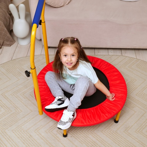 Батут DFC Trampoline Fitness 32 дюйма б/сетки (81см), поручень фото 10