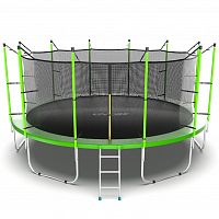 EVO JUMP Internal 16ft (Green) Батут с внутренней сеткой и лестницей, диаметр 16ft (зеленый)