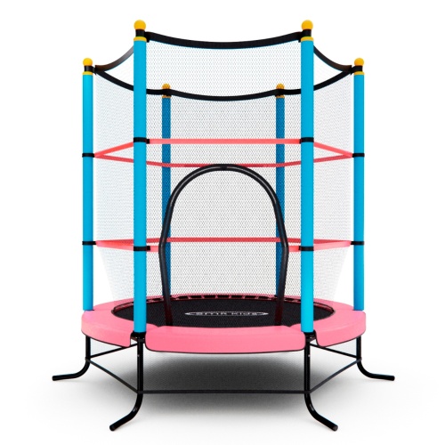 Батут детский DFC SMRKIDS 55" с сеткой, PINK фото 7 Батут детский DFC SMRKIDS 55" с сеткой, PINK фото 7