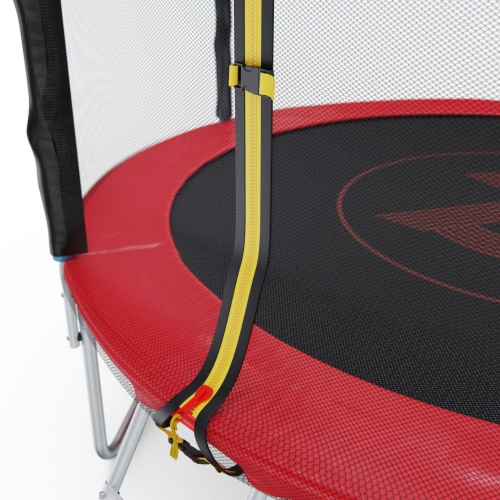 Батут с сеткой DFC PELPO 8ft с лестницей, RED фото 7 Батут с сеткой DFC PELPO 8ft с лестницей, RED фото 7