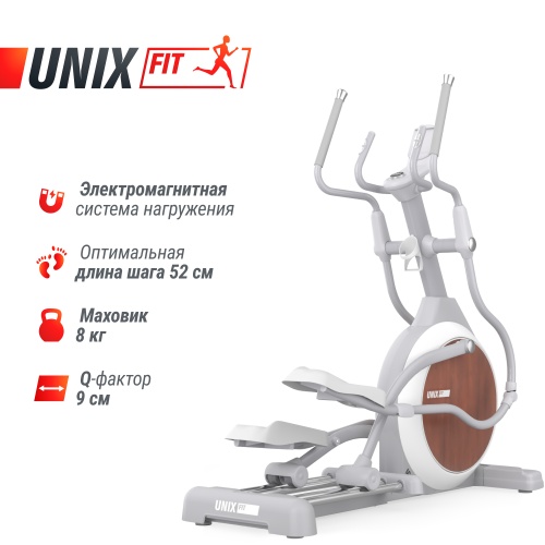 Эллиптический тренажер UNIX Fit MV-850 (Manual Incline) Wood фото 3