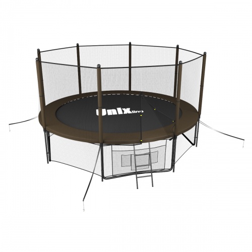 Батут UNIX line Black&Brown 10 ft (outside) фото 15 Батут UNIX line Black&Brown 10 ft (outside) фото 15