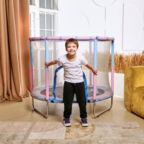 Батут детский DFC A.KOU KIDS 55" (140 см) с сеткой фото 11