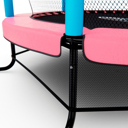 Батут детский DFC SMRKIDS 55" с сеткой, PINK фото 5 Батут детский DFC SMRKIDS 55" с сеткой, PINK фото 5