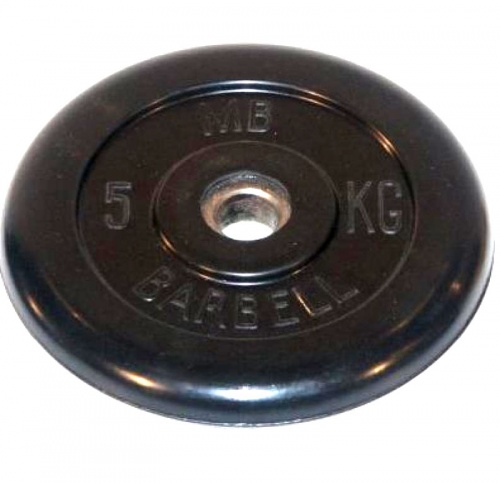 Диск обрезиненный BARBELL MB (металлическая втулка) 5 кг / диаметр 26 мм Диск обрезиненный BARBELL MB (металлическая втулка) 5 кг / диаметр 26 мм