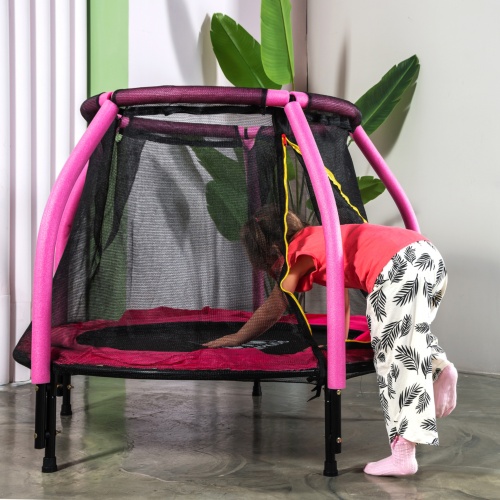 Батут DFC JUMP KIDS 48" розовый фото 10 Батут DFC JUMP KIDS 48" розовый фото 10