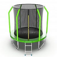EVO Jump Cosmo 6ft (Green) Батут с внутренней сеткой и лестницей, диаметр 6ft (зеленый)