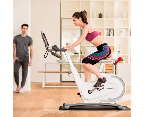 Велотренажер YESOUL Smart Spinning bike V1 PLUSE белый фото 3 Велотренажер YESOUL Smart Spinning bike V1 PLUSE белый фото 3