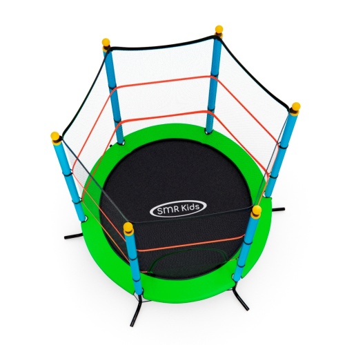 Батут детский DFC SMRKIDS 55" с сеткой, GREEN фото 8 Батут детский DFC SMRKIDS 55" с сеткой, GREEN фото 8