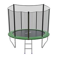 EVO JUMP External 10ft (Green) Батут СКЛАДНОЙ с внешней сеткой и лестницей, диаметр 10ft (зеленый)