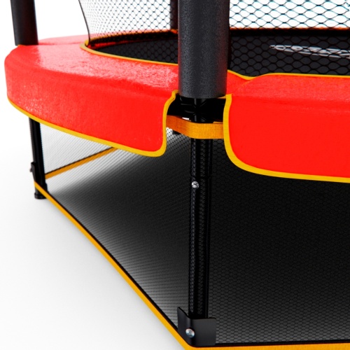 Батут детский DFC TRAMPOLINE-RED 55" с сеткой фото 5