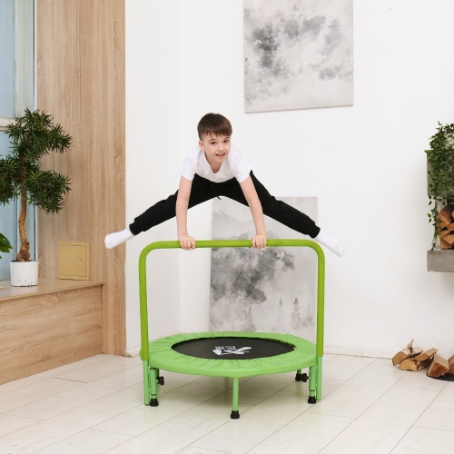 Батут с поручнем DFC JUMPFIT 36'' зеленый фото 11 Батут с поручнем DFC JUMPFIT 36'' зеленый фото 11