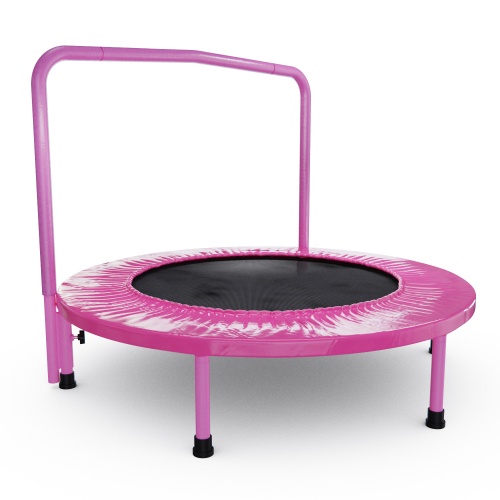 Батут с поручнем DFC JUMPFIT 36'' розовый фото 3