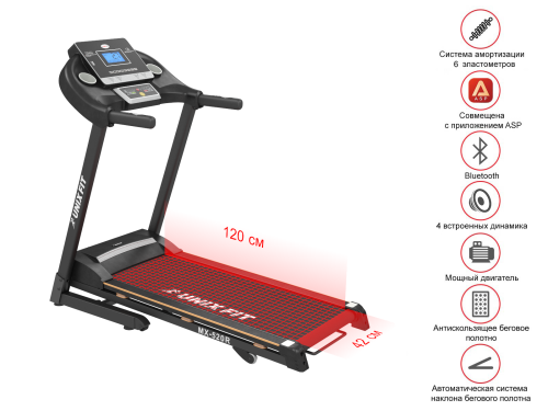 Беговая дорожка UNIX Fit MX-520R фото 4