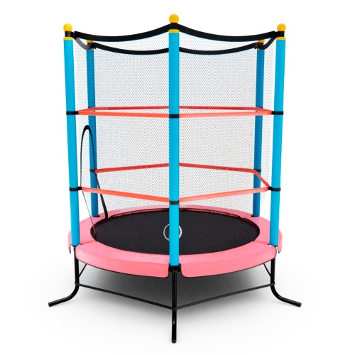 Батут детский DFC SMRKIDS 55" с сеткой, PINK фото 4 Батут детский DFC SMRKIDS 55" с сеткой, PINK фото 4