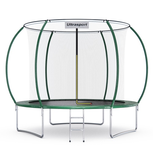 Батут DFC ULTRASPORT 10 ft с внутренней сеткой / лестница в комплекте фото 6