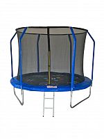 Батут 10FT 3.05м SportElite GAME фиберглас с принтом, защитной сеткой внутрь, с лестницей FR-50-10FT