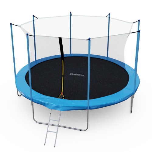 Батут каркасный с сеткой DFC Kondition 14 ft с лестницей Батут каркасный с сеткой DFC Kondition 14 ft с лестницей
