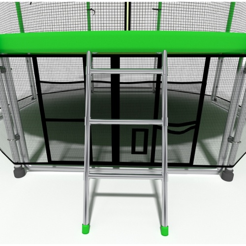 Батут i-Jump Basket 8ft green фото 7