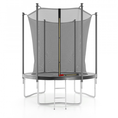 Батут с защитной сеткой DFC JUMP4FUN 6 ft черный с лестницей фото 3 Батут с защитной сеткой DFC JUMP4FUN 6 ft черный с лестницей фото 3