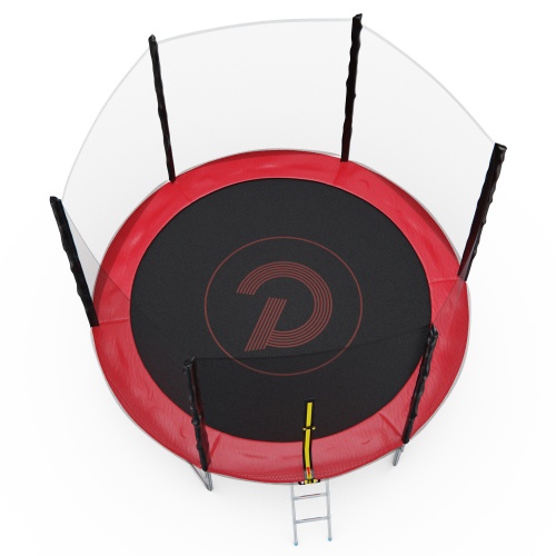 Батут с сеткой DFC PELPO 10ft с лестницей, RED фото 6