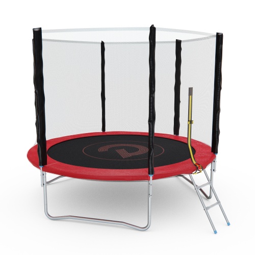 Батут с сеткой DFC PELPO 8ft с лестницей, RED фото 5 Батут с сеткой DFC PELPO 8ft с лестницей, RED фото 5