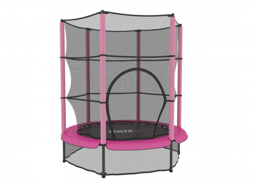 Батут UNIX line Kids 4,6 ft Pink (140 cm) фото 8 Батут UNIX line Kids 4,6 ft Pink (140 cm) фото 8