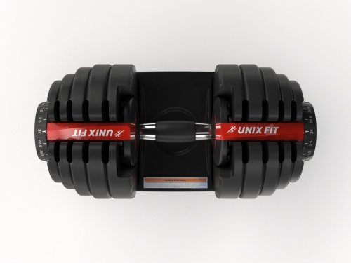 Гантель со ступенчатой регулировкой Unixfit 24kg фото 7