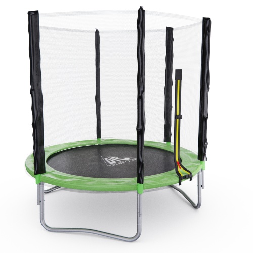 Батут DFC TRAMPOLINE TRIO 6FT зелёный фото 3