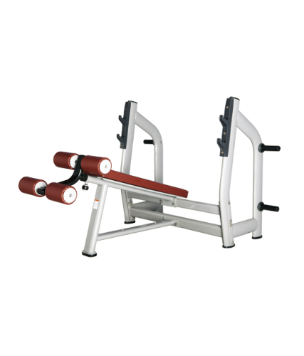 BRONZE GYM H-024 Скамья для жима с отрицательным наклоном (КОРИЧНЕВЫЙ)