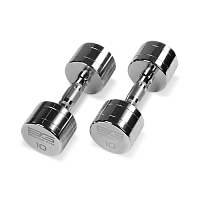 BRONZE GYM BG-PA-DB-C10 Гантель хромированная 10 кг