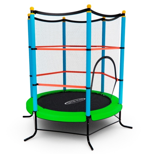 Батут детский DFC SMRKIDS 55" с сеткой, GREEN фото 3 Батут детский DFC SMRKIDS 55" с сеткой, GREEN фото 3
