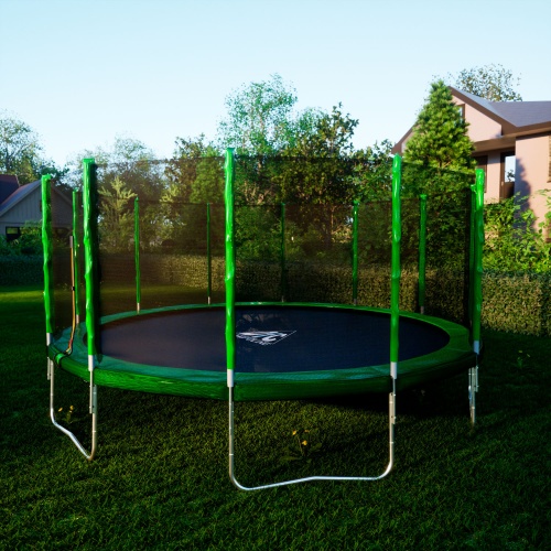 Батут DFC Trampoline Fitness с сеткой 16ft фото 8