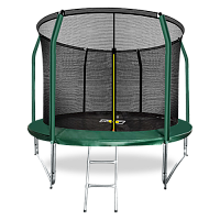 ARLAND Батут премиум 10FT с внутренней страховочной сеткой и лестницей (Dark green) (ТЕМНО-ЗЕЛЕНЫЙ)