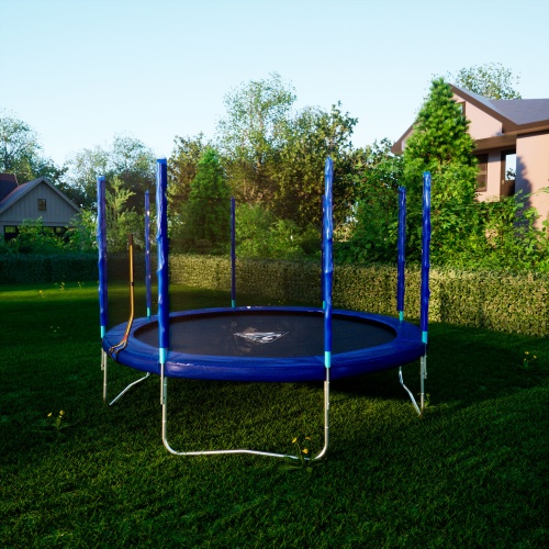Батут DFC Trampoline Fitness с сеткой 12ft фото 8 Батут DFC Trampoline Fitness с сеткой 12ft фото 8