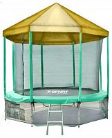 Батут Optifit Like Green 16ft с желтой крышей