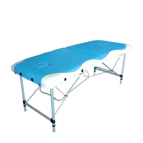 Массажный стол DFC NIRVANA Elegant, 186 x 70 см, толщина 5 см, бело-голубой фото 3