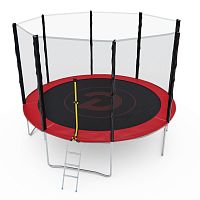 Батут с сеткой DFC PELPO 12ft с лестницей, RED
