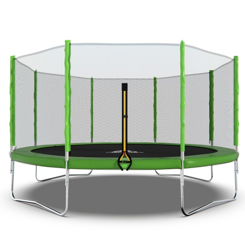 Батут DFC Trampoline Fitness с сеткой 14ft фото 3