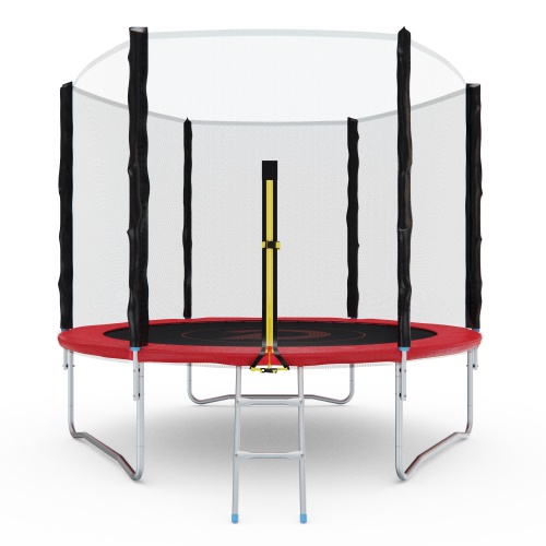 Батут с сеткой DFC PELPO 8ft с лестницей, RED фото 3 Батут с сеткой DFC PELPO 8ft с лестницей, RED фото 3