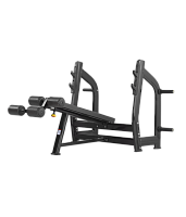 BRONZE GYM H-024 Скамья для жима с отрицательным наклоном (ЧЁРНЫЙ)